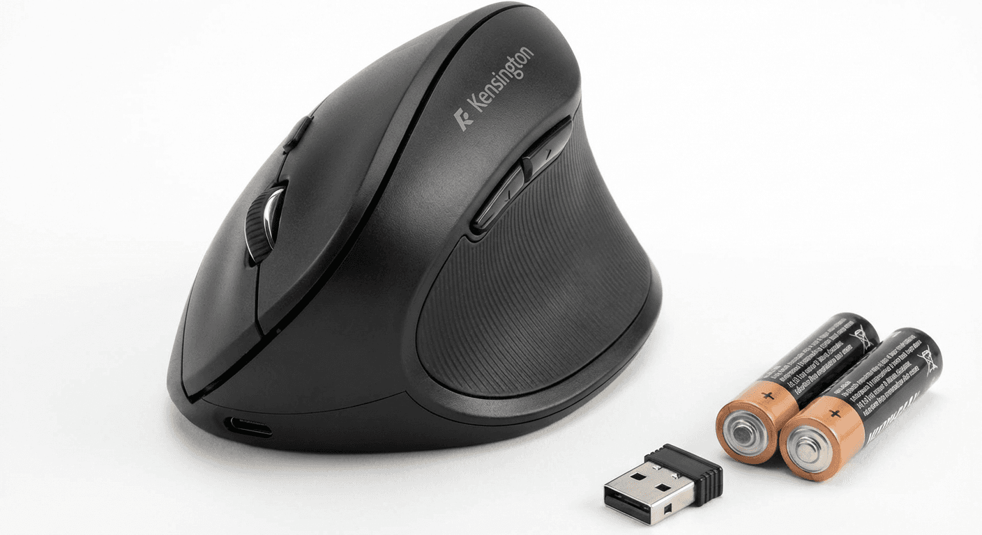 Kensington Pro Fit Ergo vertical mouse product photo used in Wireless vs Wired anti-inflammatory: Which to Buy (2026)